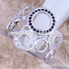 Neuestes Design Paar Ringe mit Zirkonia Serviette Ringe Rhodium überzogene Schmuck ist Ihre gute Wahl